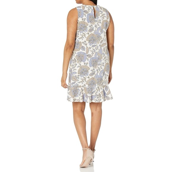 Tommy Hilfiger Paisley‎ Linen Sleeveless Dress Women's Size 10 - Picture 2 of 16